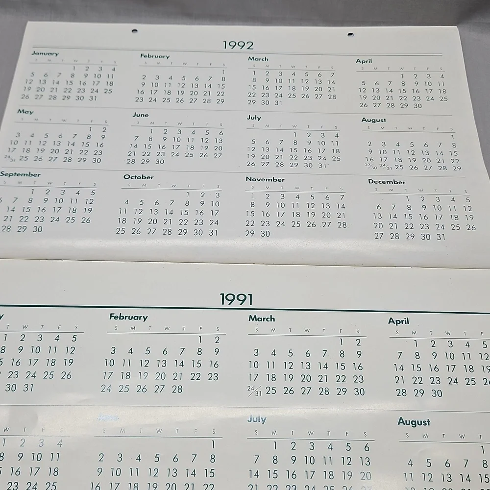 1991 Chicago And North Western System Railroad Calendar 